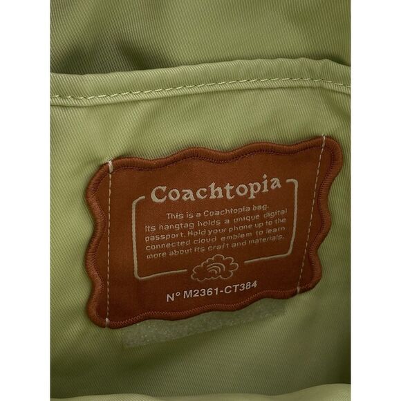 Coach Coachtopia Loop Mini Backpack Pale Lime - Picture 10 of 12